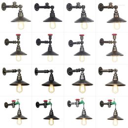 Wall Lamps Mounted Lamp Modern Style Lustre Led Applique Black Bathroom Fixtures Lampen Long Sconces