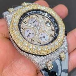 Hip Hop Iced Out Lab Grown CVD HPHT Diamond Quartz Watch Custom Dign Men Women Luxury Diamond Watch Manufacturer fr