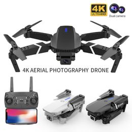 Intelligent Uav E88 Pro WIFI FPV Drone With Wide Angle HD 4K 1080P Camera Height Hold RC Foldable Quadcopter Drones Kid Gift Toys 230303