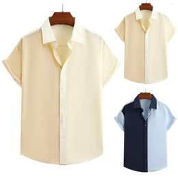 Men's T Shirts Pimp Men Mens 3D Digital Printing Pocket Buckle Lapel Long Sleeve Shirt Medium For