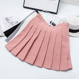 Skirts Harajuku Style Pleated JK Skirt Women High Waist Casual Schoolgirl Preppy Slim Sexy Short Mini