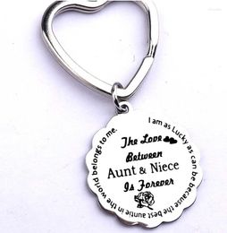 Keychains Aunt Niece Gifts Keychain Heart Flower The Love Between And Keyring Birthday Christmas