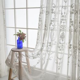 Curtain Curtains For Living Room Dining Bedroom Luxury Elegant Exquisite Comfortable European Embroidery Encrypted White