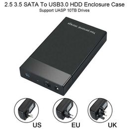 5Gbps USB 3.0 Mobile Hard Disk Box 2.5 3.5 Inch SATA Supports VariousMechanical Drives and Solid State (SSD)