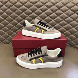 2023new high quality men's fashion leather sneakers daily casual shoes embroidered pattern mjhhy rh80000000001