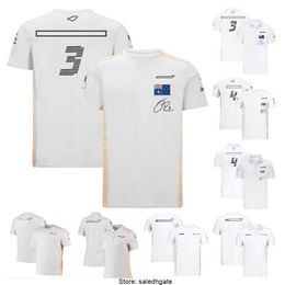 New Formula 1 Team Polo Shirts F1 T-shirt Customised Racing Fans Summer Lapel T-shirts Car Short Sleeved Outdoor Breathable Motocross