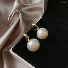 Stud Earrings Fashion A Pair/set White Simulated-pearl For Women Girls Fine Korea Ear Jewellery Gift Wedding