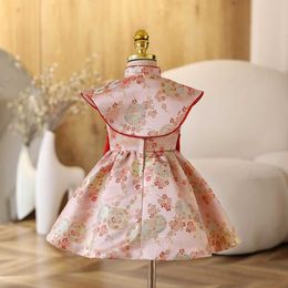 Girl's Dresses Baby Girls Chinese Style Tang Come Princess Ball Gown Chidlren Cute 1ST Birthday Baptism Party Boutique Dresses y827