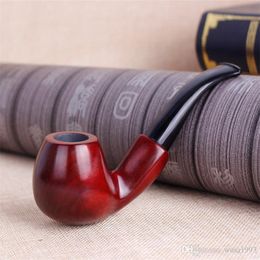 Smoking Pipes Creative new red sandalwood pipe, old hand grinding cigarette smoking accessories.