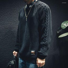 Men's Sweaters Autumn Winter Fashion Crewneck Luxury Men's Clothing Star Knit Vintage Over Fit Pullover Plus Size Top Harajuku Coat Man