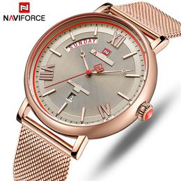 NAVIFORCE Men Watch Top Luxury Brand Mens Waterproof Quartz Wrist Watches Fashion Casual Date Male Clock Relogio Masculino244O