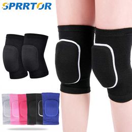 Elbow Knee Pads 1Pair Sports Compression Knee Pads Elastic Knee Protector Thickened Sponge Knees Brace Support for Dancing Workout Training J230303
