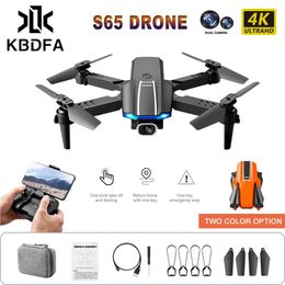 Intelligent Uav KBDFA S65 Pro 4K Mini Drone HD WIFI FPV RC Drones 1080P Camera Height Hold Foldable Quadcopter Dron Helicopter Children Gift Toy 230303