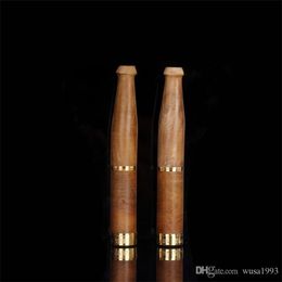 Smoking Pipes A new type of golden brass nylon double-layer Philtre rod cigarette holder