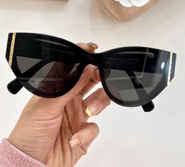 Cat Eye Sunglasses Gold Black/Dark Grey Women Designer Sunglasses 6054 Men Glasses Summer Shades Sunnies Lunettes de Soleil UV400 Eyewear