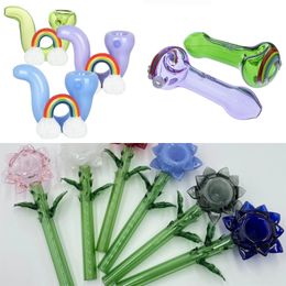 Vintage Premium Glass Smoking spoon Pipe hookah bong Original Factory Direct Sale can put customer logo by UPS DHL CNE