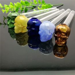 2023 Europe and Americaglass pipe bubbler smoking pipe water Glass bong Color bone glass straight pot
