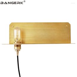 Wall Lamps Industrial Loft Brass Sconce Lighting Vintage Edison LED Light With Plug Switch Bedside Lamp Home Decor Fixtures