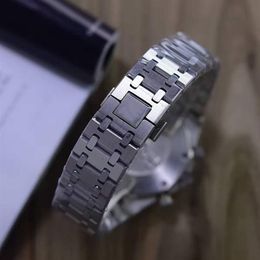 Fashion multi-functional fashion watches imported quartz timing movement 316 stainless steel case strap mineral glass mirror diam274M