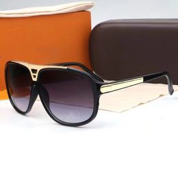 0350Piece Fashion Sunglasses Glasses Sunglasses Designer Men's Ladies Brown Case Black Metal Frame Dark Lens