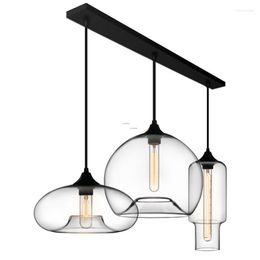 Pendant Lamps Nordic Lights Kitchen Hanging Christmas Decorations For Home Dining Room Bar Deco Lamp Luminaire Glass