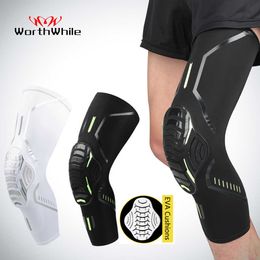 Elbow Knee Pads WorthWhile 1 Piece Basketball Kneepads Elastic Foam Volleyball Knee Pad Protector Fitness Gear Sports Training Support Bracers J230303