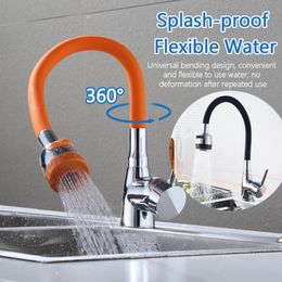 Kitchen Faucets Flexible Direction Rotating Faucet Deck Mount Cold Water Colourful Single Handle One Hole Tap 2 Mode Spray Stream