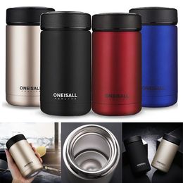 Water Bottles 400ml Fashion Vacuum Tea Bottle Stainless Steel Flask Thermos Coffee Cup Travel Mug Camping Sports Bottl 230302
