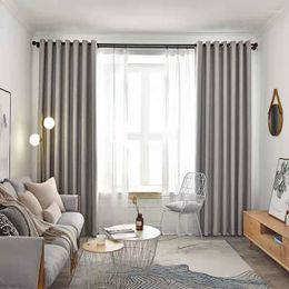Curtain Curtains For Living Dining Room Bedroom Cotton Linen High Shading Rate Solid Colour Nordic Simple Balcony Windows Door Kitchen