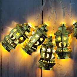 Strings 1.65m 10leds Moon Star String Lights Garland Ramadan Decorations Eid Mubarak Decorative For Home Room Led Curtain Decor