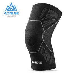 Elbow Knee Pads AONIJIE E4108 One Piece Protective Knee Brace Support Compression Sleeve Knee Pad Wrap Volleyball Kneepad For Arthritis Running J230303