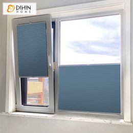 Blinds DIHIN HOME Window Curtain Light Filtering Blackout Cellular Honeycomb Shades For Living Room Top and Down Customized 230302