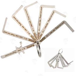 7 Size 1.5mm 1.3mm Euro Locks Key Pins Remover Top Pin Plastic Working Pinning Kit Disassembly Tool Removal Locksmith Tools