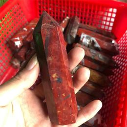 Decorative Figurines Crystals Tower Natural Gemstones Red Agate Point For Home Decoration