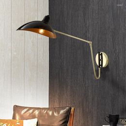 Wall Lamps Industrial Style Lamp Folding Long Arm Robotic Reading Bedside Nordic 220v/110v