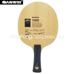 Table Tennis Raquets Original SANWEI T5000 CARBON Table Tennis Blade 52 Carbon T-5000 Racket Ping Pong Bat Paddle 230303