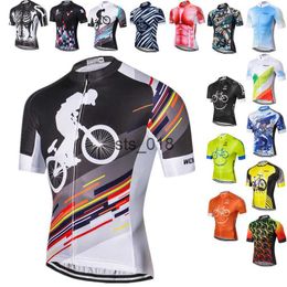 Cycling Shirts Tops Weimostar Quick Dry Cycling Jersey 2022 Pro Team Men Cycling Clothing Racing Sport Bicycle Shirt Quick Dry MTB Bike Jersey Tops T230303