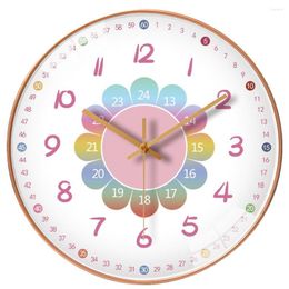 Wall Clocks 8 Inch 20cm Round Clock Colorful Cartoon Silent Quartz For Home Living Room Bedroom Decor