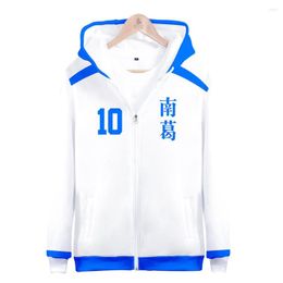 Men's Hoodies Captain Tsubasa Role Suit Custom Tracksuit Zipper Women/Men Long Sleeve Hooded Sweatshirt Cosplay Character Clothes