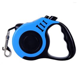 Dog Collars 16FT Outdoor Walking Lock Control Heavy Duty Training Retractable Leash Travel Nylon Tape Extendable Portable Strong Puppy