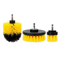 3pcs set Car Cleaning Tool Auto Detailing Hard Bristle Care Brush Drill Scrubber Attachment Kit259T269a