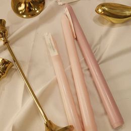 Scented Candle wholesale wedding banquet tall taper 25cm long stick scented dinner candle romantic purple candles for interior