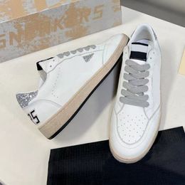 Italian Sequin Luxury Sneakers for Men and Women: Classic White Casual Shoes, Superstar Style in Sizes 35-44