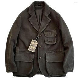 Men's Jackets Cotton Suit 2023 Coat Mens Khaki Blazer Man Jacket Spring Autumn Winter Brand Outerwear Overcoat Clothing American European