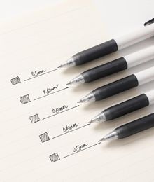 Pcs/set Creative Gel Pen Stickers Set Simple 0.5mm Black Ink Writing Plus DIY Journal Decoration Sticker School Supplies