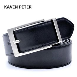 Belts Mens Belt Formal Leather Reversible Buckle Belts Mens Leather Handmade Belt Hot Fashion Cowhide Leather Male Belt Black Colour Z0228