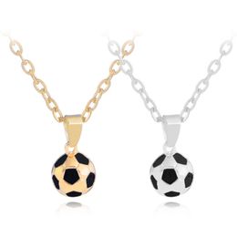 Fashion Football Pendant Gold Necklace Designer for Woman Mens Necklace South American Silver Plated Short Alloy Man Necklaces Pendants Jewelry Friend Gift