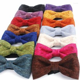 Bow Ties Luxury Cork Wood Men's Vintage Plus Size Tie Wooden Handmade Bowtie For Men Wedding Party Accessories Neckwear