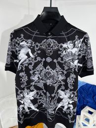 Men's T Shirts Df0538 Fashion Men's Tops & Tees 2023 Runway Luxury European Design Print Party Style T-Shirts Clothing