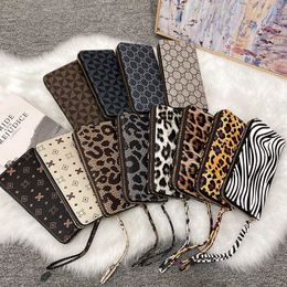 Wallets Leather Women Wallet Classic Leopard Animal Print Long Wallets Female Cards Holder Clutch Bag Fashion Ladies PursesL230303